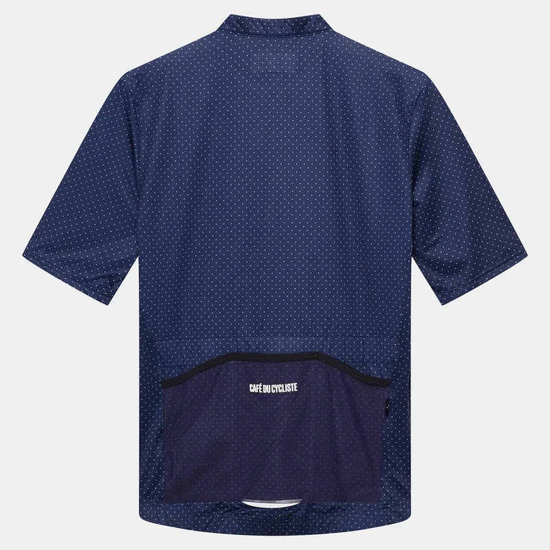 Maglia Cafe du Cycliste Fleurette - Blu scuro