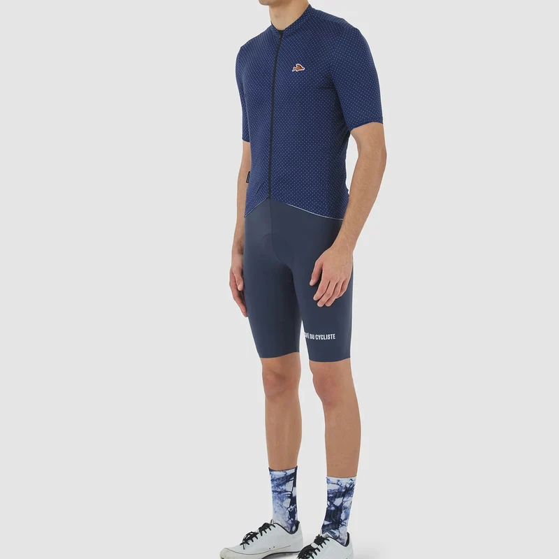 Maglia Cafe du Cycliste Fleurette - Blu scuro