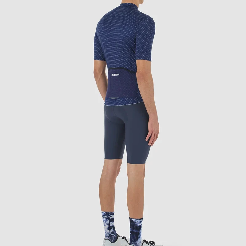 Maglia Cafe du Cycliste Fleurette - Blu scuro