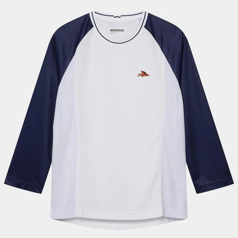 Maglia 3/4 Cafe du Cycliste Barbara - Blu