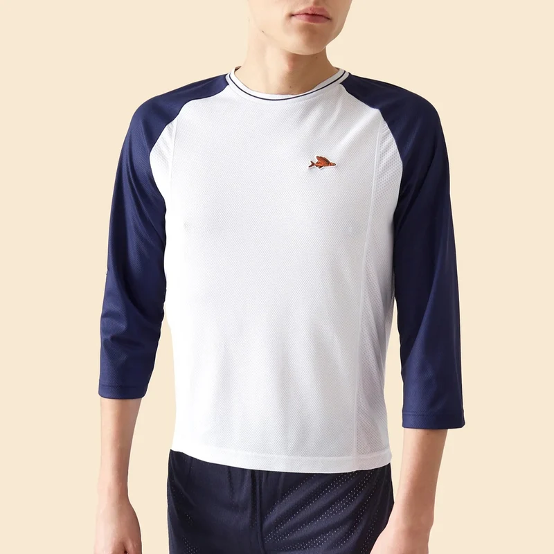 Maglia 3/4 Cafe du Cycliste Barbara - Blu