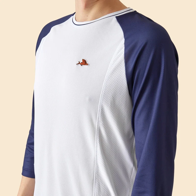 Maglia 3/4 Cafe du Cycliste Barbara - Blu