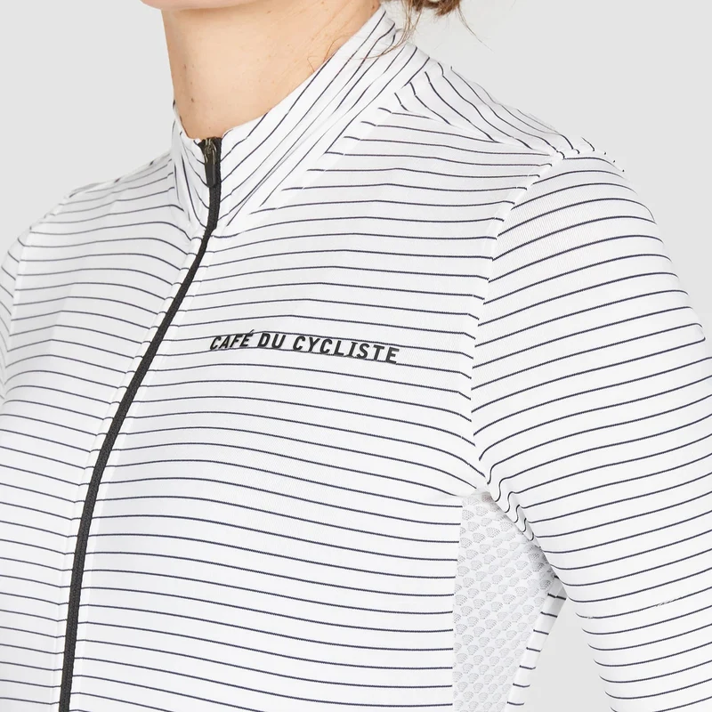 Maglia donna Cafe du Cycliste Francine - Bianco