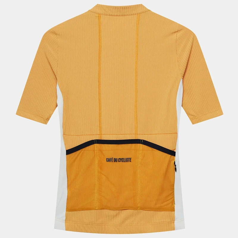 Maglia donna Cafe du Cycliste Romy - Giallo