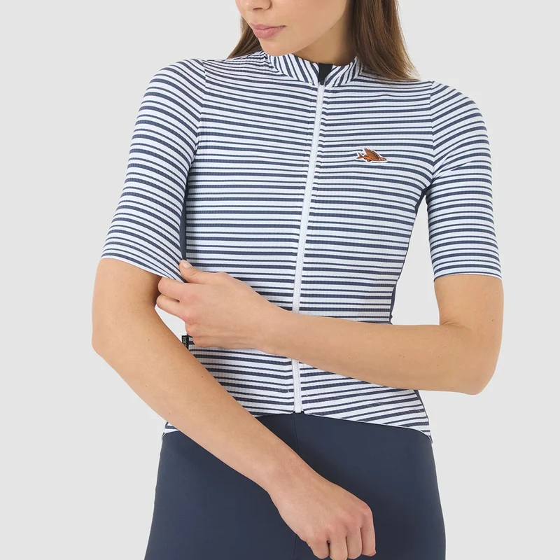 Maglia donna Cafe du Cycliste Romy - Blu
