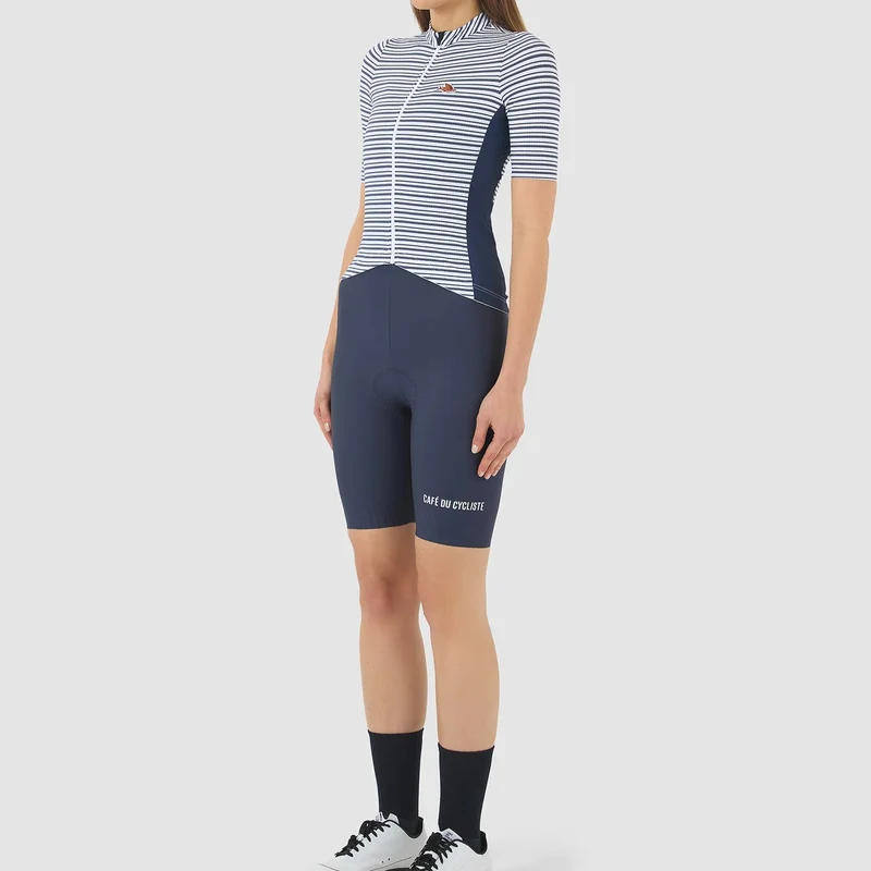 Maglia donna Cafe du Cycliste Romy - Blu