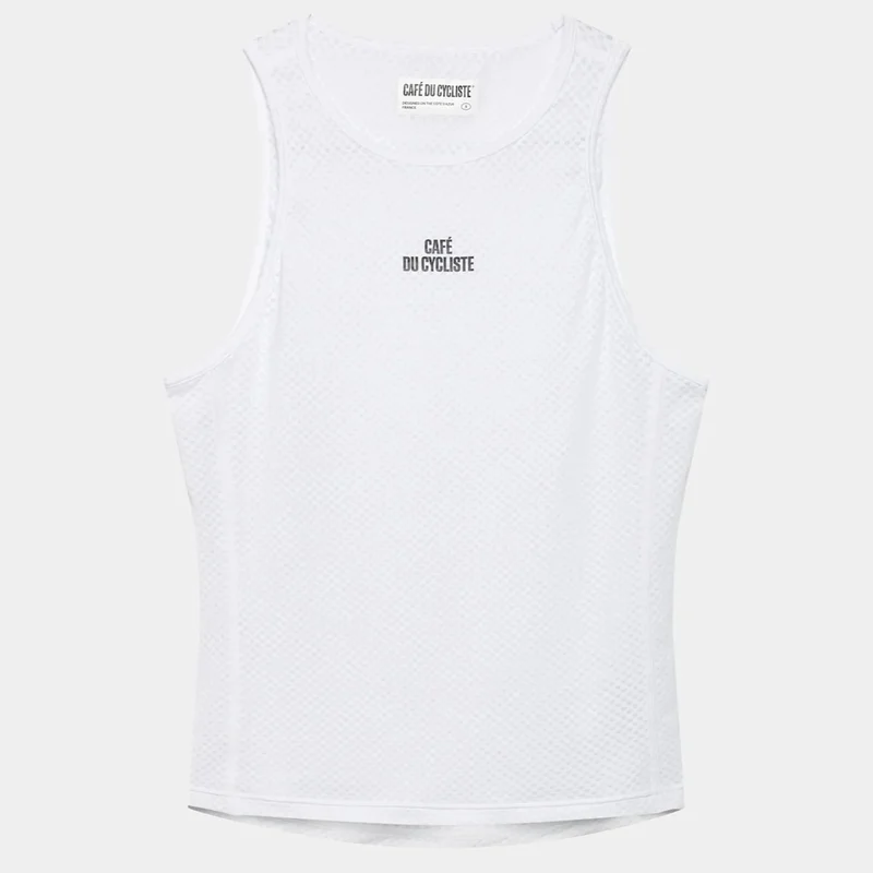 Maglia intima senza maniche donna Cafe du Cycliste Liliane - Bianco