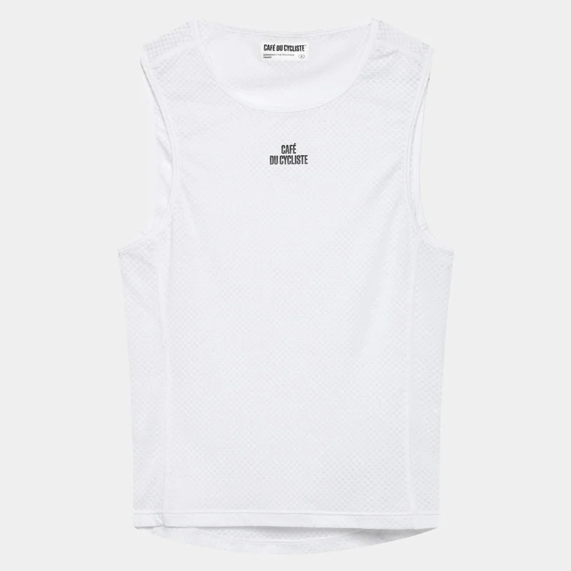 Maglia intima senza maniche Cafe du Cycliste Liliane - Bianco