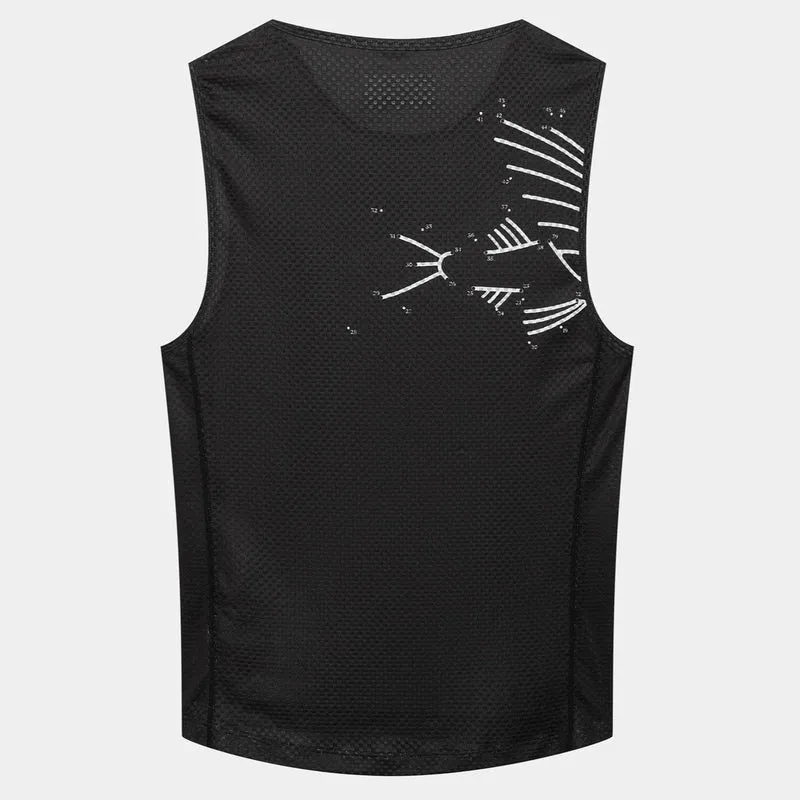 Maglia intima senza maniche Cafe du Cycliste Liliane - Nero