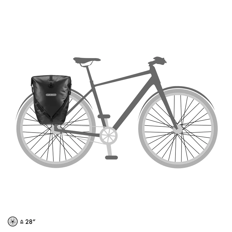Coppia borse posteriori Ortlieb Back-Roller - Nero