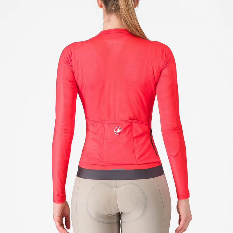 Maglia donna maniche lunghe Castelli Espresso - Rosa