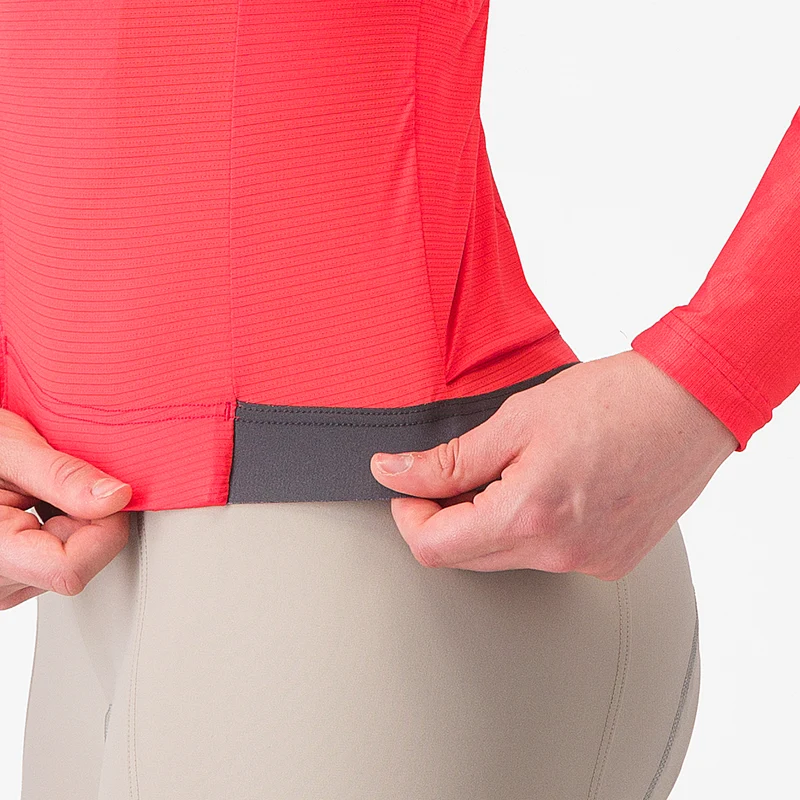 Maglia donna maniche lunghe Castelli Espresso - Rosa