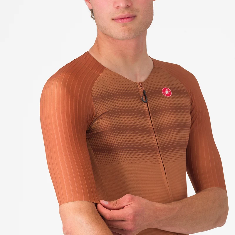 Maglia Castelli Aero Race 8S - Marrone