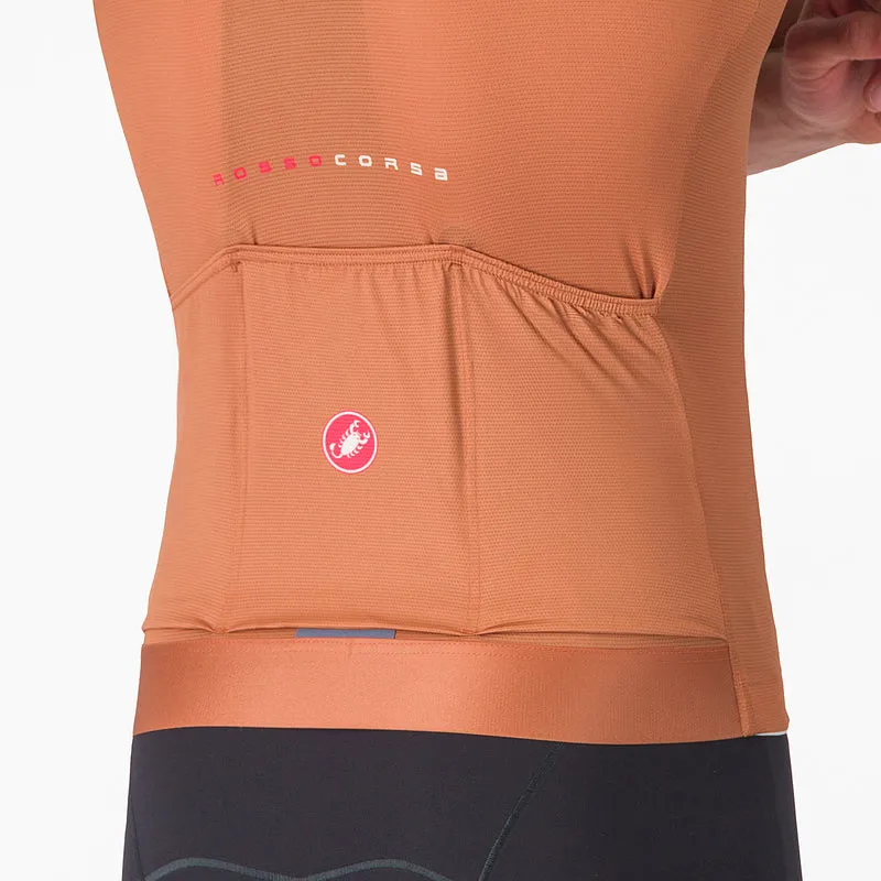 Maglia Castelli Aero Race 8S - Marrone