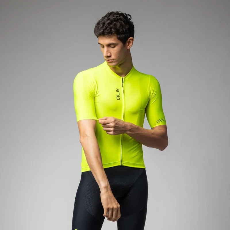 Maglia Ale Pragma Color Block - Giallo fluo