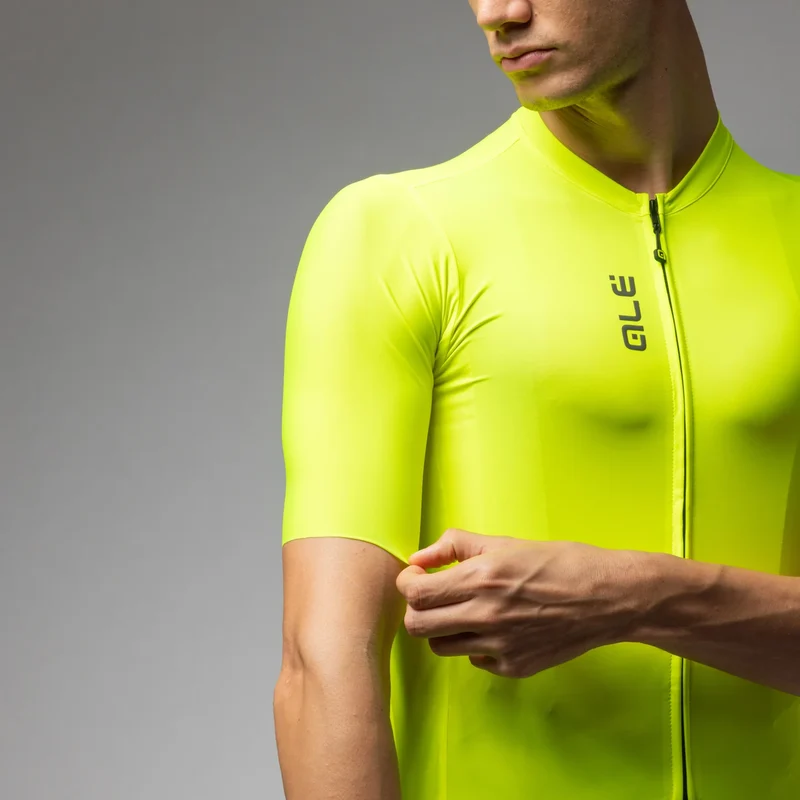 Maglia Ale Pragma Color Block - Giallo fluo