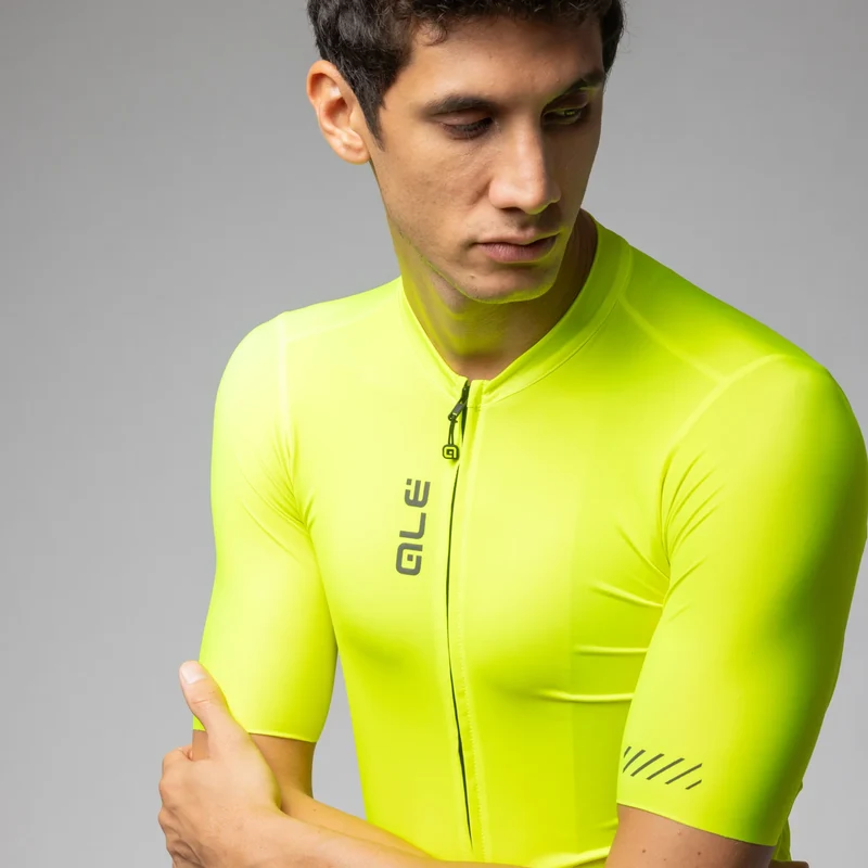 Maglia Ale Pragma Color Block - Giallo fluo