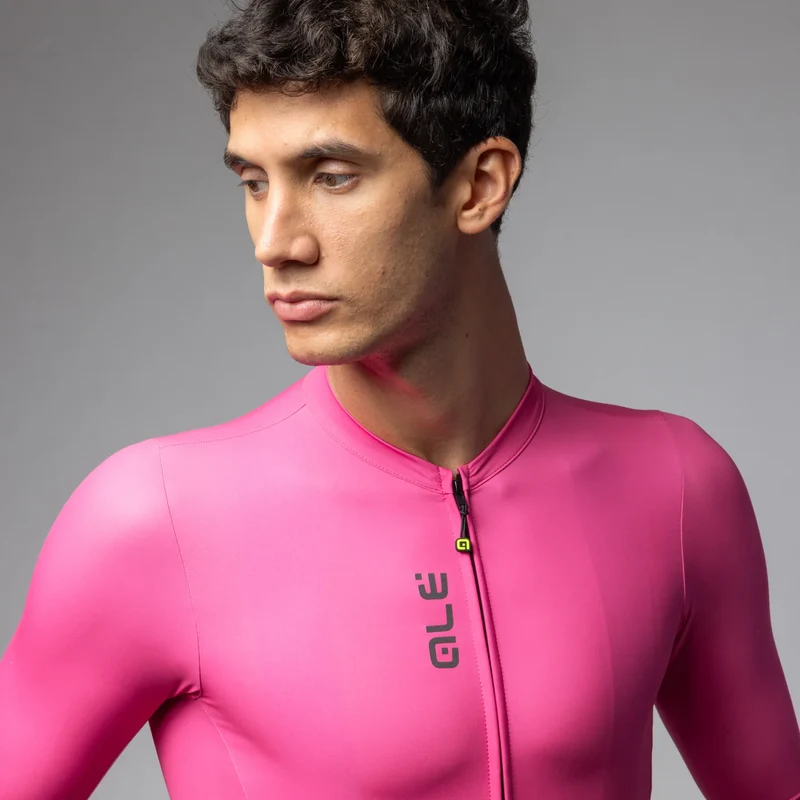 Maglia Ale Pragma Color Block - Fucsia