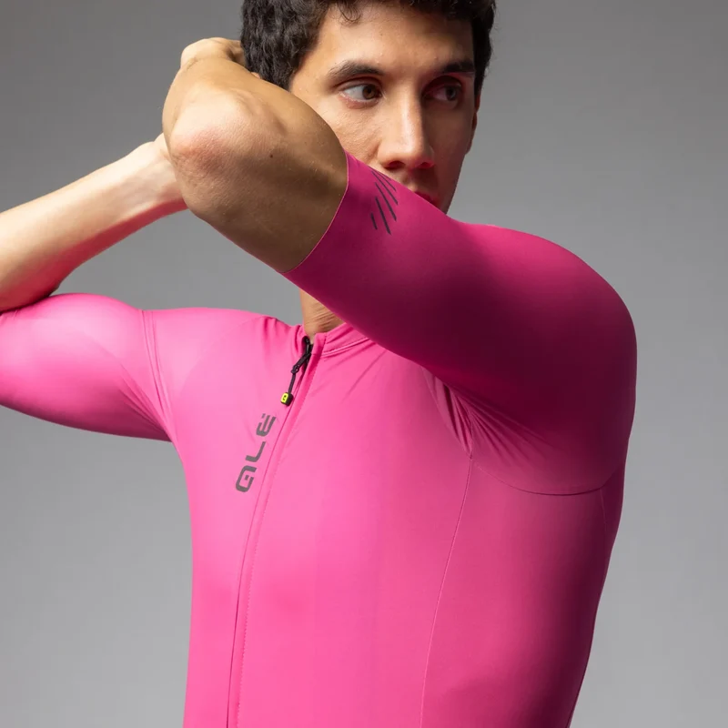 Maglia Ale Pragma Color Block - Fucsia