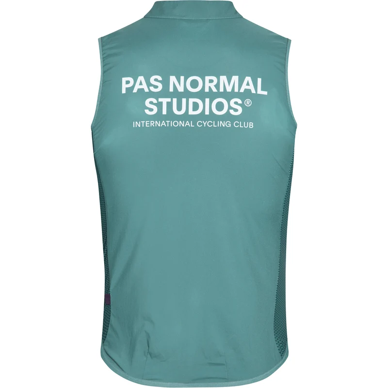 Gilet Pas Normal Studios Mechanism Stow Away - Verde grigio