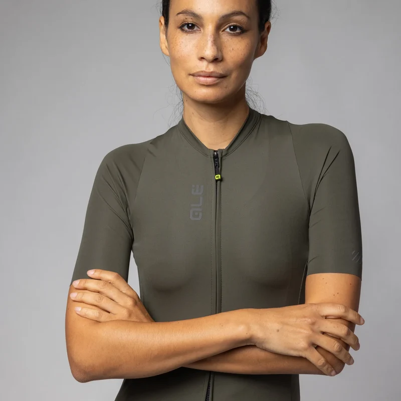 Maglia donna Ale Pragma Color Block Off Road - Verde