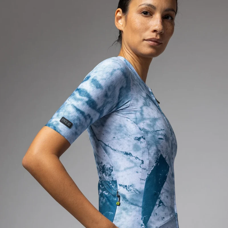 Maglia donna Ale PR-E Marble - Blu