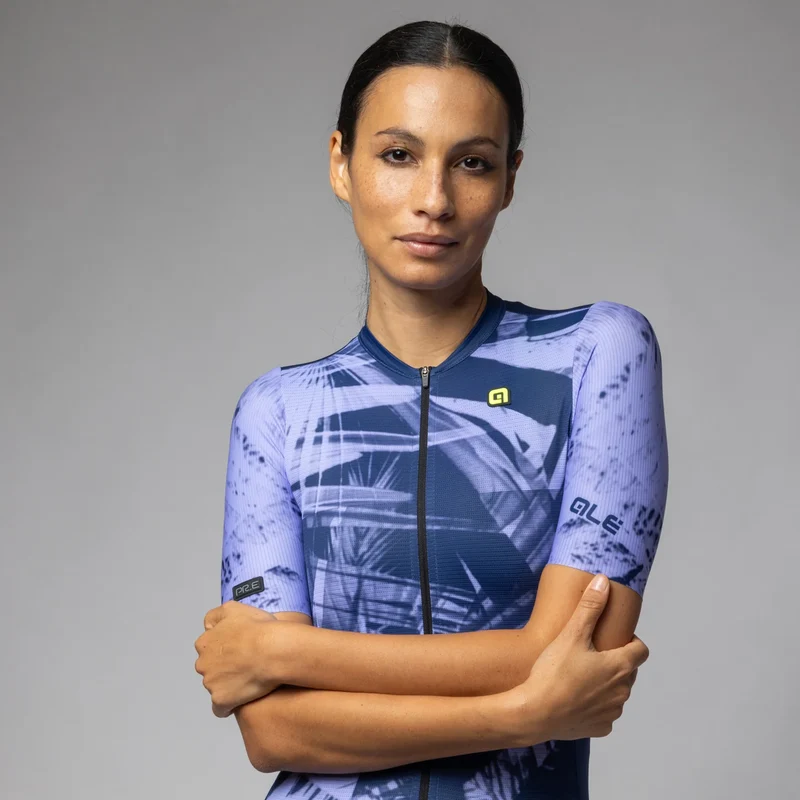 Maglia donna Ale PR-E Palm - Blu