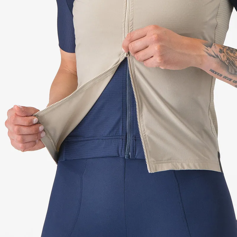 Gilet donna Castelli Espresso - Beige