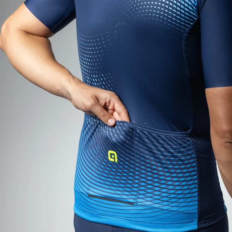 Maglia Ale Pragma Optical - Blu