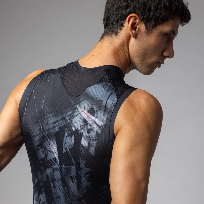 Maglia senza maniche Ale PR-E Mirror - Nero