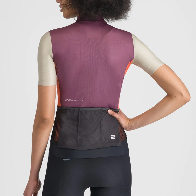 Maglia donna Sportful Supergiara Logo - Bordeaux