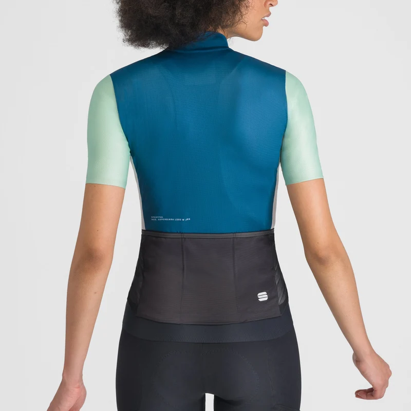 Maglia donna Sportful Supergiara Logo - Petrolio