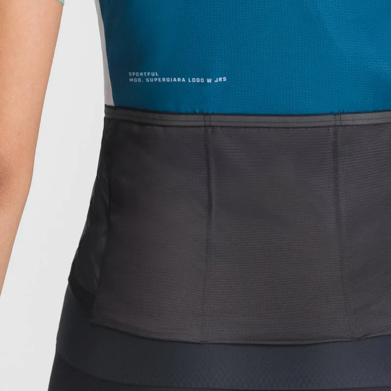 Maglia donna Sportful Supergiara Logo - Petrolio