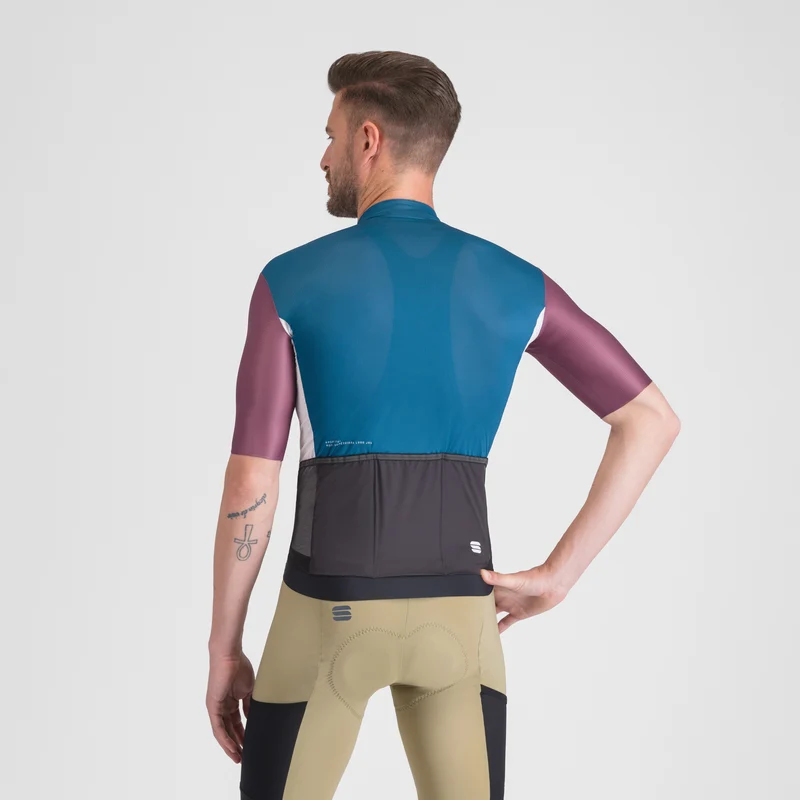 Maglia Sportful Supergiara Logo - Petrolio