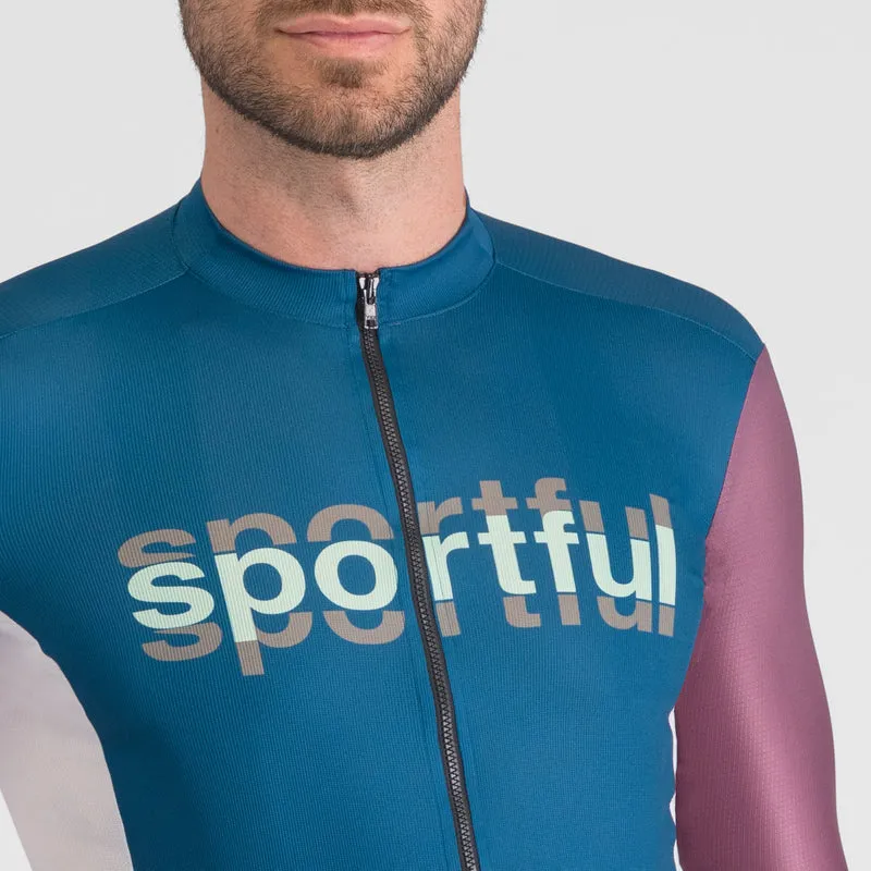 Maglia Sportful Supergiara Logo - Petrolio