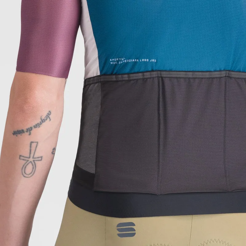 Maglia Sportful Supergiara Logo - Petrolio