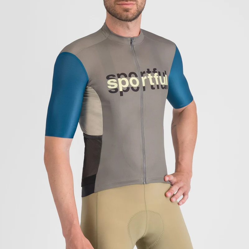 Maglia Sportful Supergiara Logo - Grigio