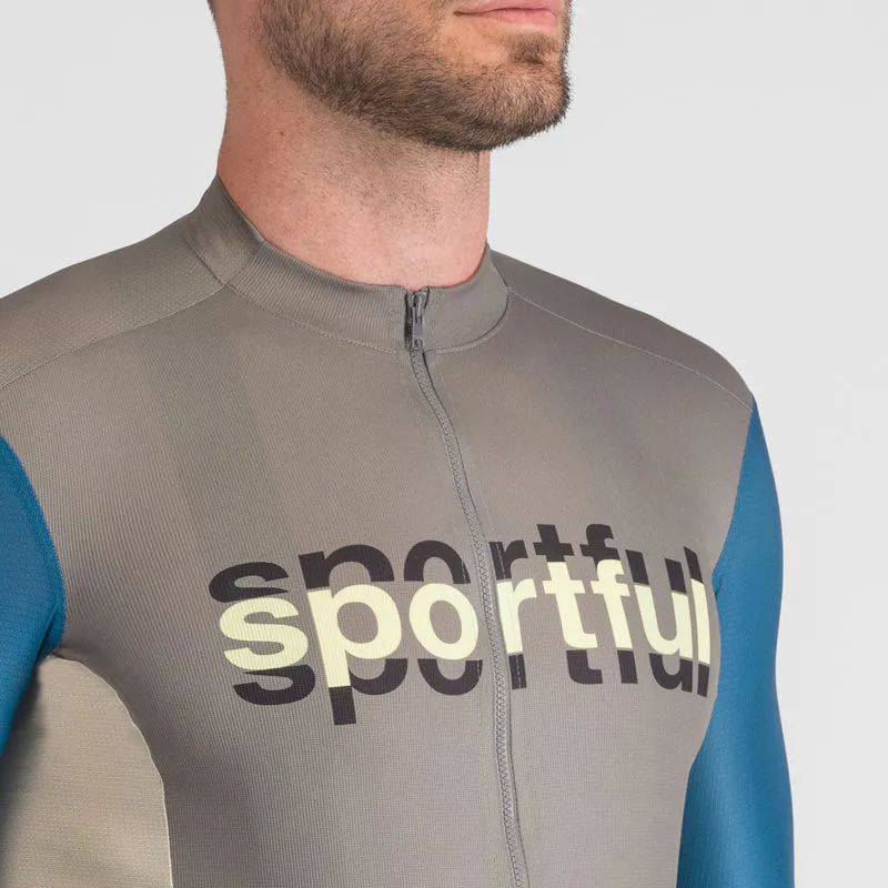 Maglia Sportful Supergiara Logo - Grigio
