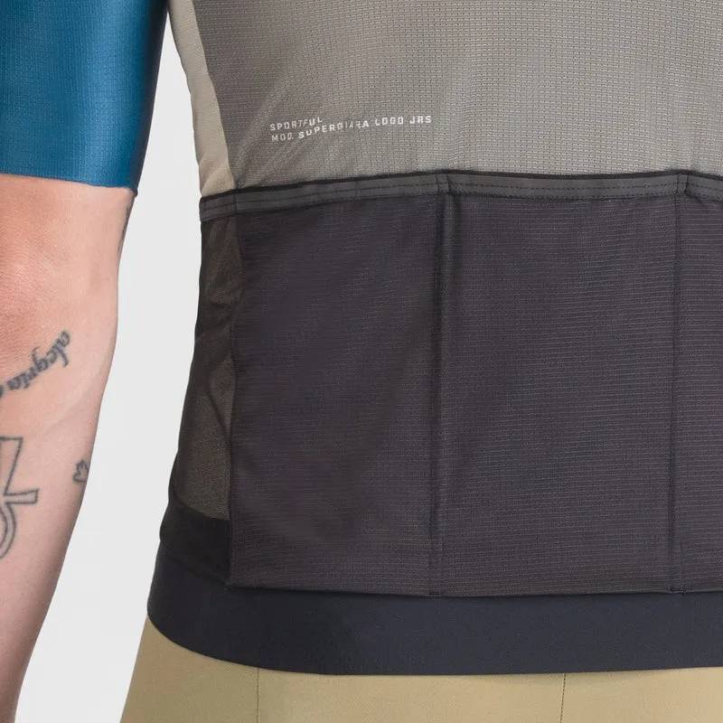 Maglia Sportful Supergiara Logo - Grigio