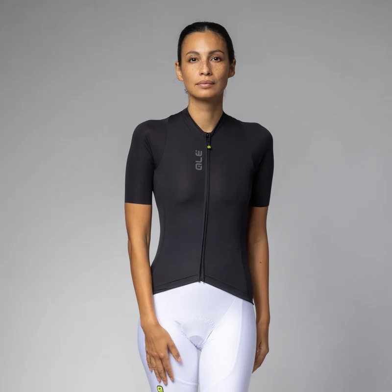 Maglia donna Ale Pragma Color Block - Nero