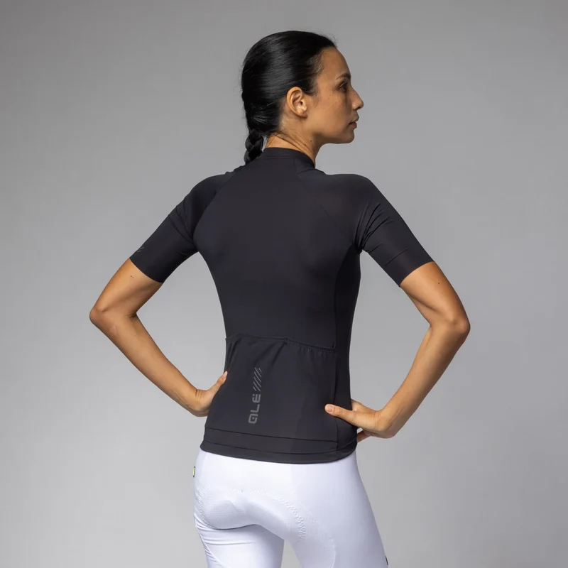 Maglia donna Ale Pragma Color Block - Nero