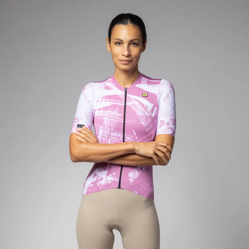 Maglia donna Ale PR-E Palm - Rosa