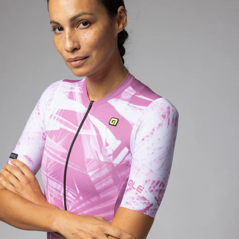 Maglia donna Ale PR-E Palm - Rosa