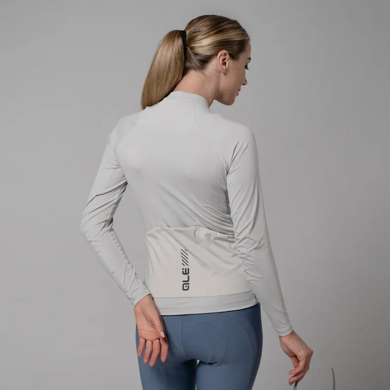 Maglia maniche lunghe donna Ale Pragma Color block - Grigio