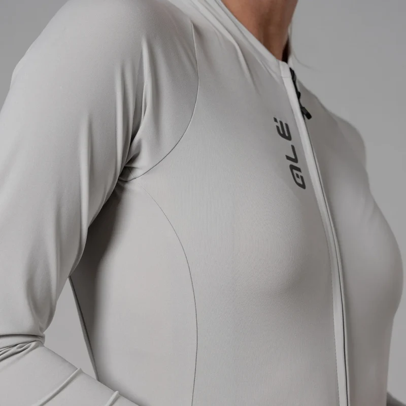 Maglia maniche lunghe donna Ale Pragma Color block - Grigio