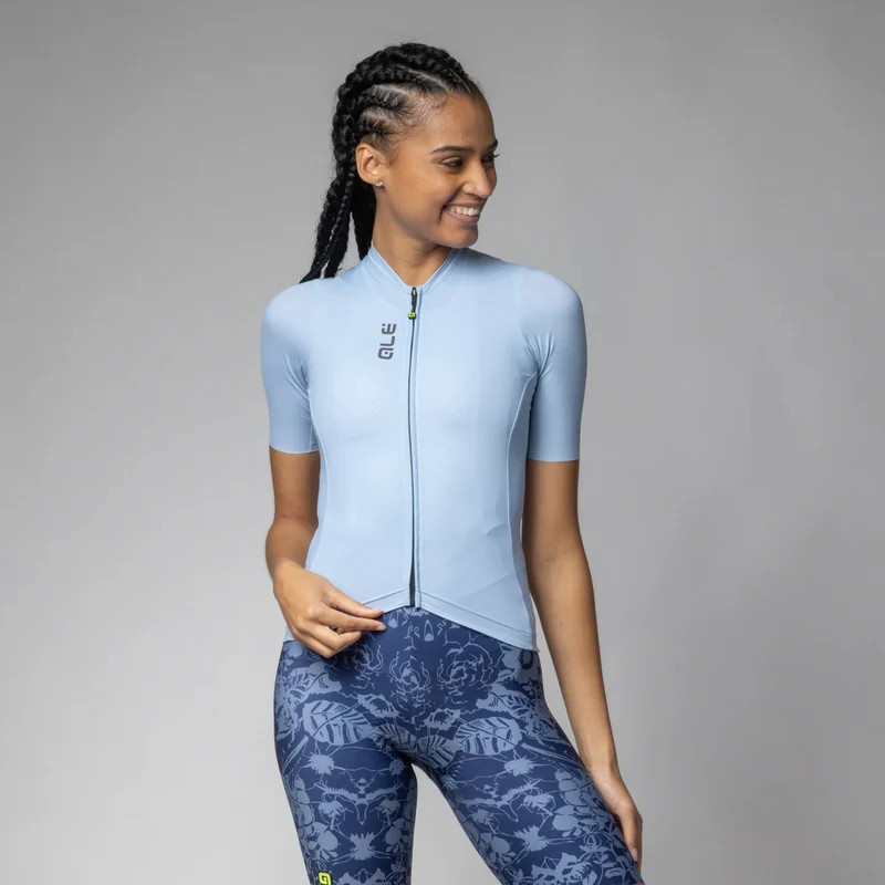 Maglia donna Ale Pragma Color Block - Azzurro chiaro