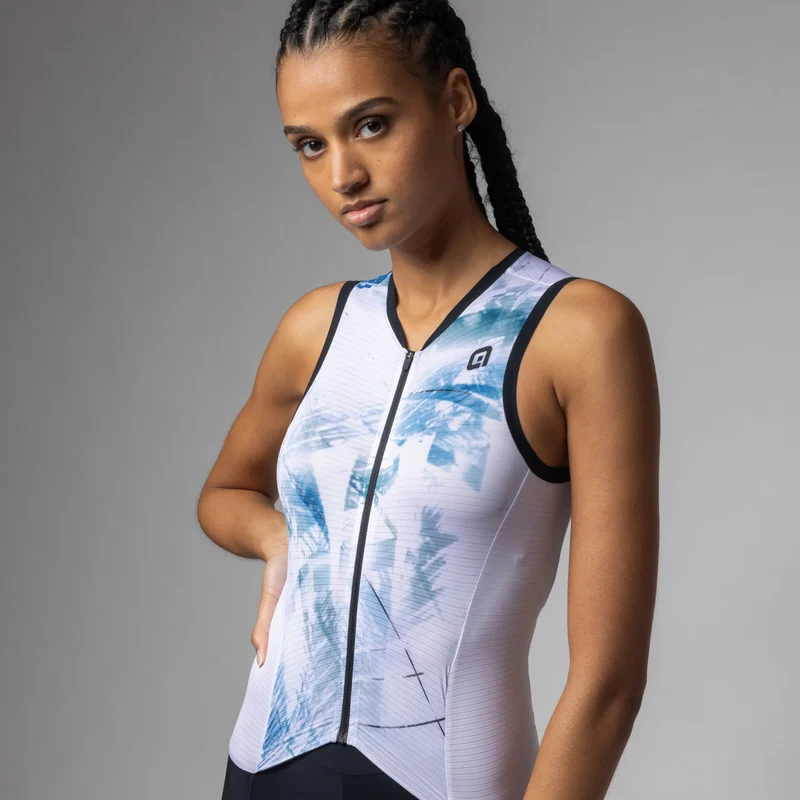 Body donna senza maniche Ale Pragma Mirror - Bianco