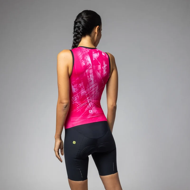 Body donna senza maniche Ale Pragma Mirror - Rosa