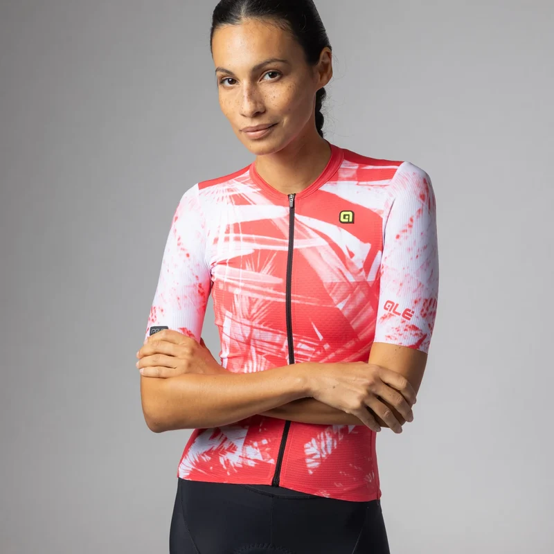 Maglia donna Ale PR-E Palm - Rosso