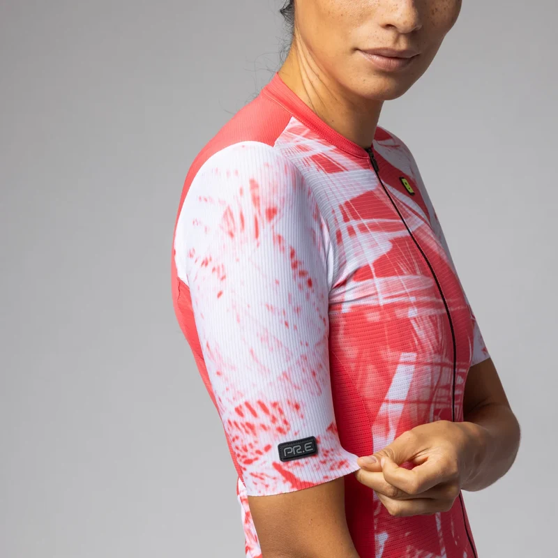 Maglia donna Ale PR-E Palm - Rosso